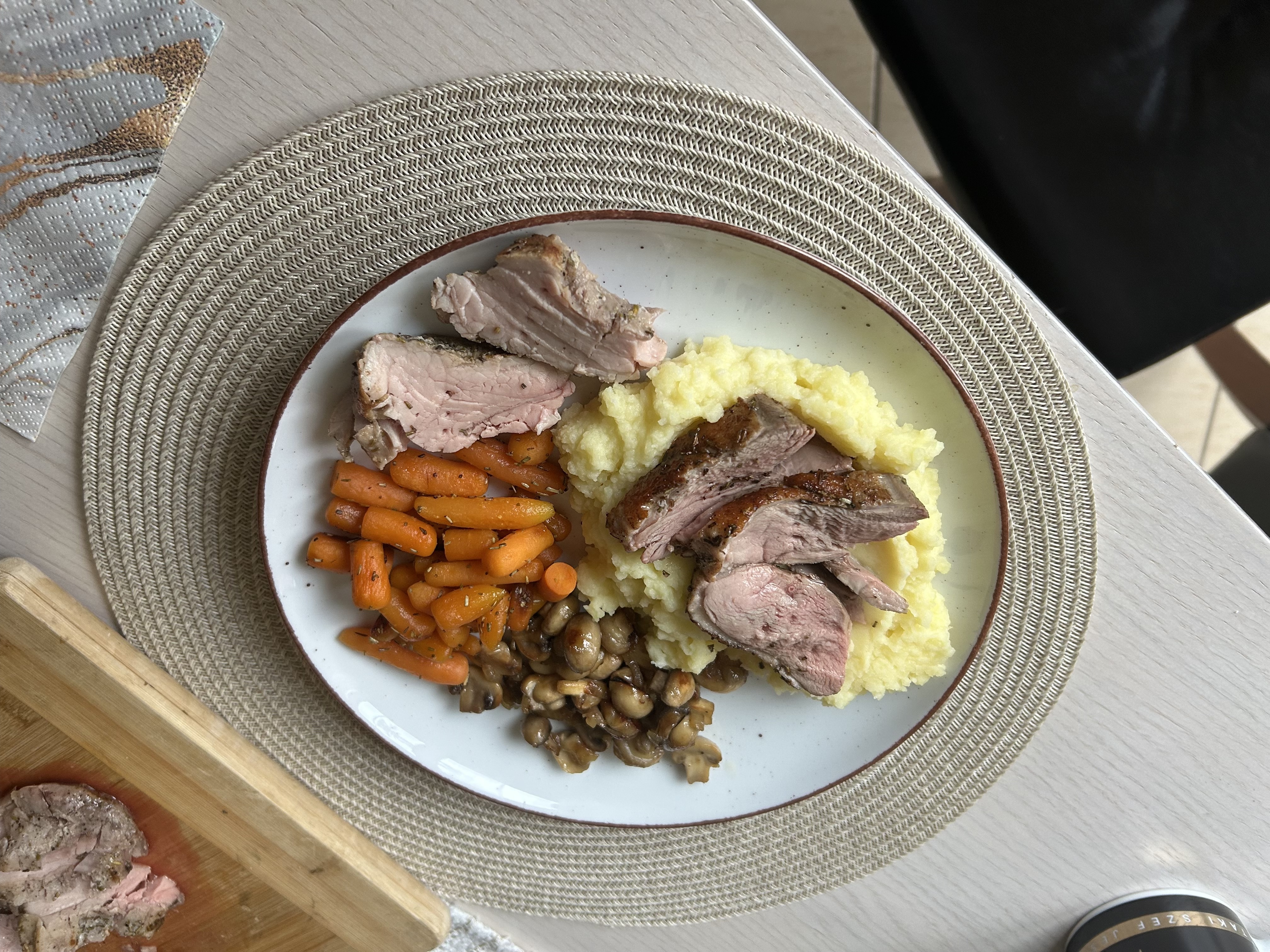 Sous Vide Pork Tenderloin with Vegetables